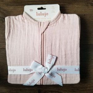Lulujo Baby Muslin Sleep Sack - Ballet Slipper (S)